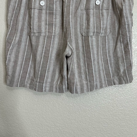 Talbots Linen Blend Drawstring Pull On Shorts, Size 10p - Picture 7 of 10